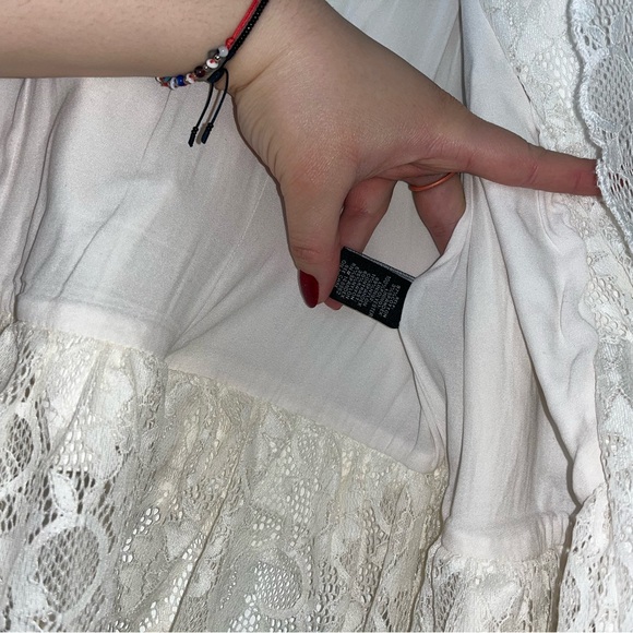 Torrid Ivory 2x Plus Size Lace Detail Blazer/Military Jacket - Picture 5 of 13